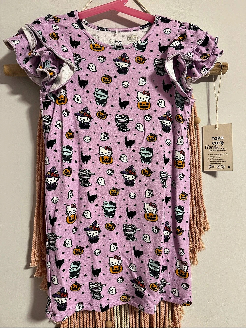 Posh Peanut x Hello Kitty Halloween Ruffled Twirl Dress